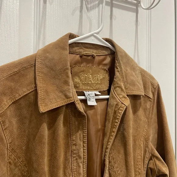 Live a Little Brown Leather Jacket - Picture 3 of 9